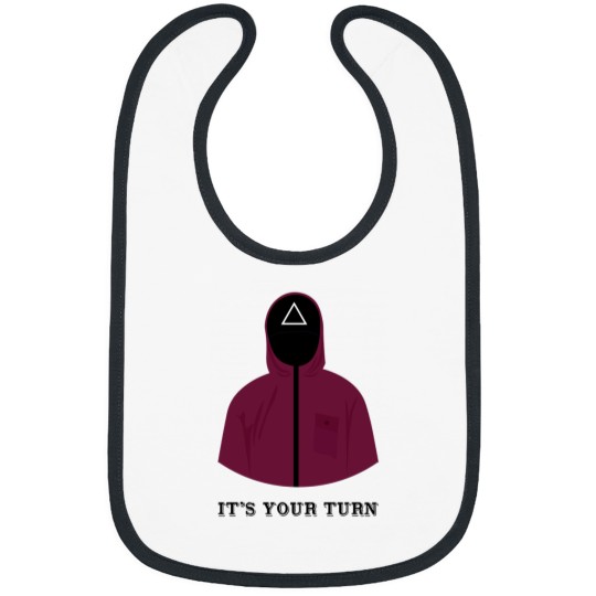 Discover Squid Cosplay - Pink Soldier - It_s your turn funny (1) Bibs