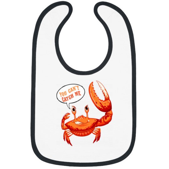 Discover You can_t catch me crab Bibs