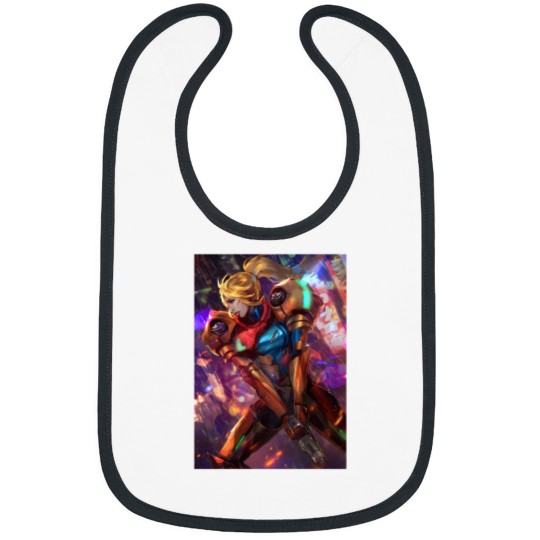 Discover Samus Aran Is Ready For Action Bibs