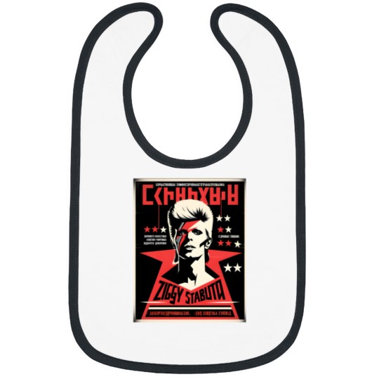 Discover Ziggy Stardust 1950S Communist Poster Bibs