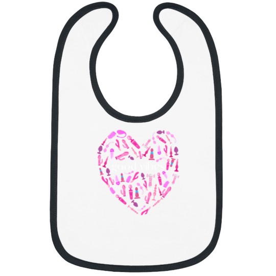 Discover Good V Vibrator Heart Bibs