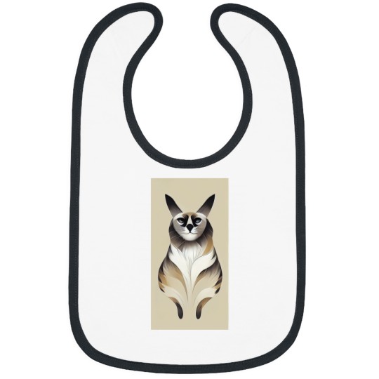 Discover Abstract Balinese cat Bibs