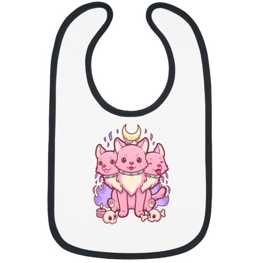 Discover Kawaii Pastel Goth Cute Creepy Occult Cerberus Bibs
