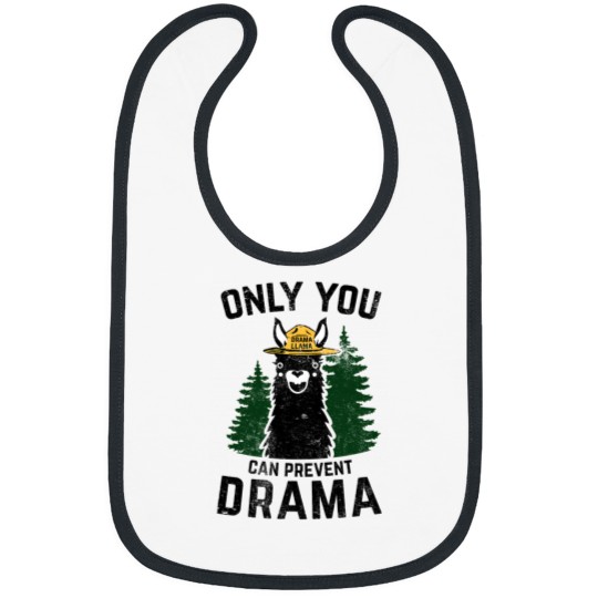 Discover The Original Only You Can Prevent Drama Llama Grunged SMOBEAR Parody Bibs