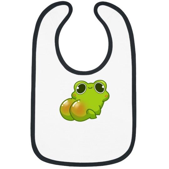 Discover Kawaii Frog Back View 1 Bibs
