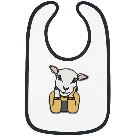 Discover Lamb Ilustration Bibs