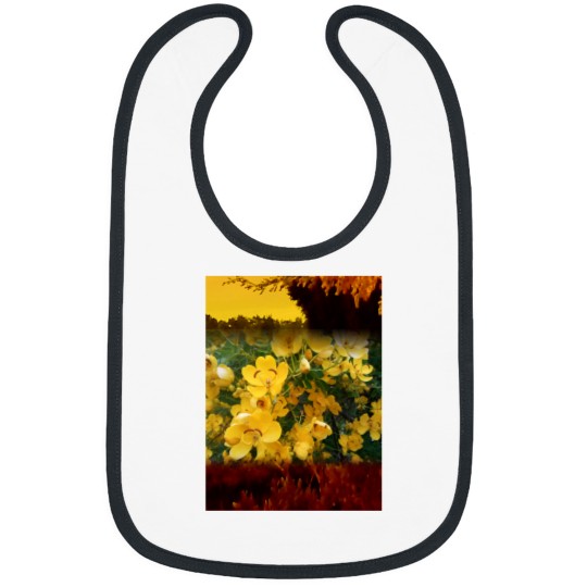 Discover Yellow Lantana Baseball ¾ Sleeve Bibs