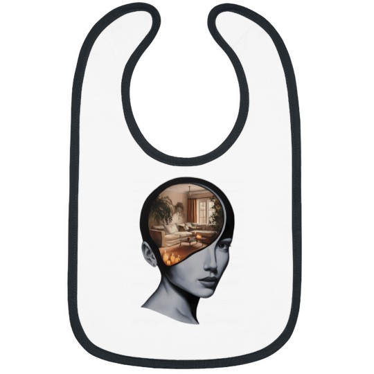 Discover Woman Thinking About Home Bibs
