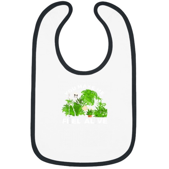 Discover You Make Me Feel Alive Halloween Plant Gardening  T-Shirt Bibs