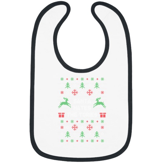 Discover Santa Hates The Tories Funny Anti Tory Christmas Bibs