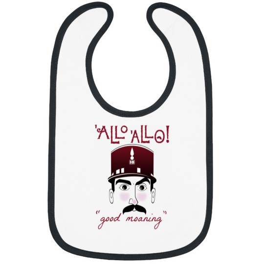 Discover Allo Allo Officer Crabtree Good Moaning Bibs