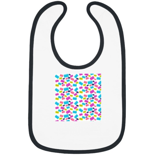 Discover 80'S Boombox Print Bibs