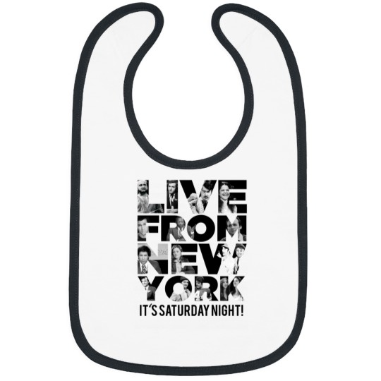 Discover Live From New York' Saturday Night Live Early Cast Bibs