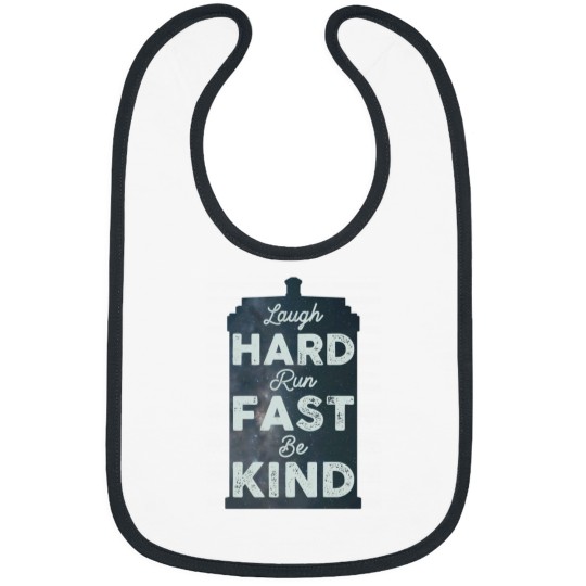 Discover Laugh Hard  Run Fast  Be Kind Bibs