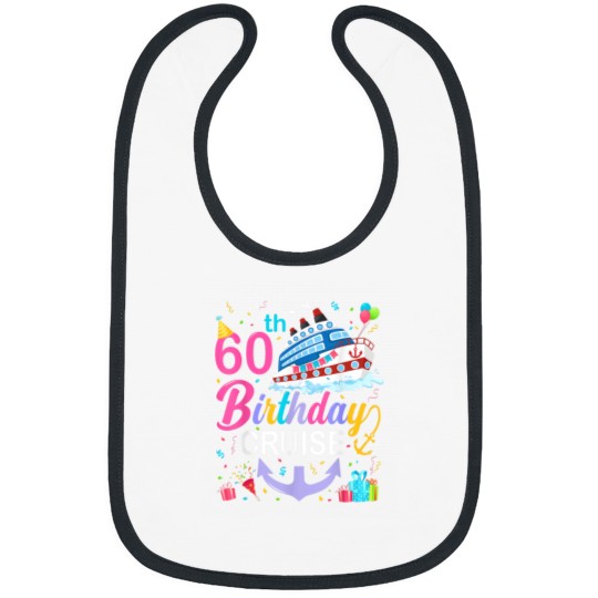 Discover 60th Birthday Cruise 60 Years Old Cruising Crew Bibs