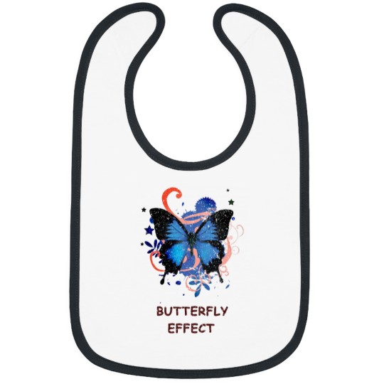Discover Blue and black colors Butterflygraphic art Bibs