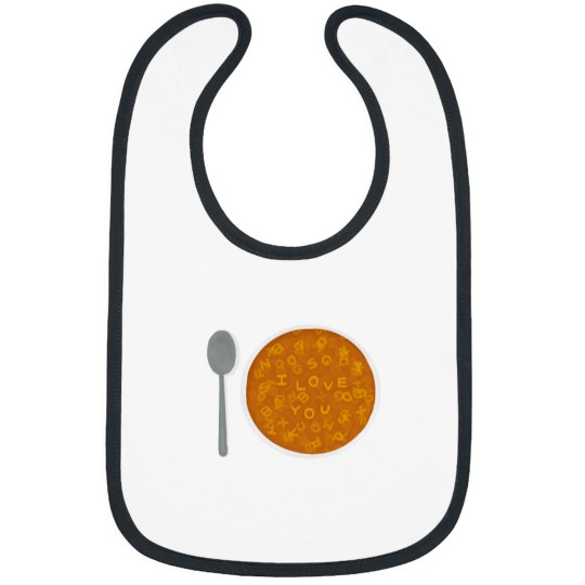 Discover alphabet soup Bibs