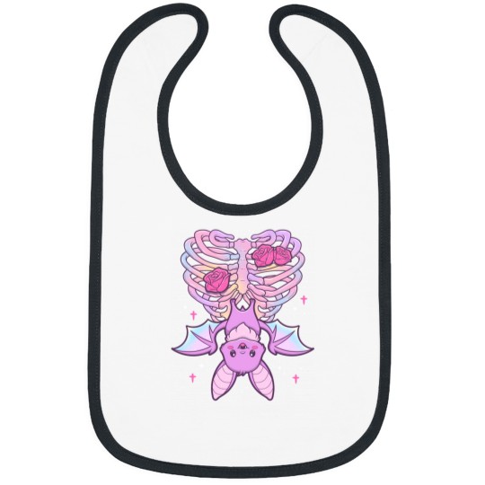 Discover Kawaii Pastel Goth Cute Creepy Bat Bibs