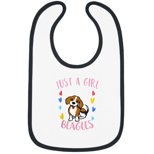Discover Cute Just a Girl Who Loves Beagles Bibs