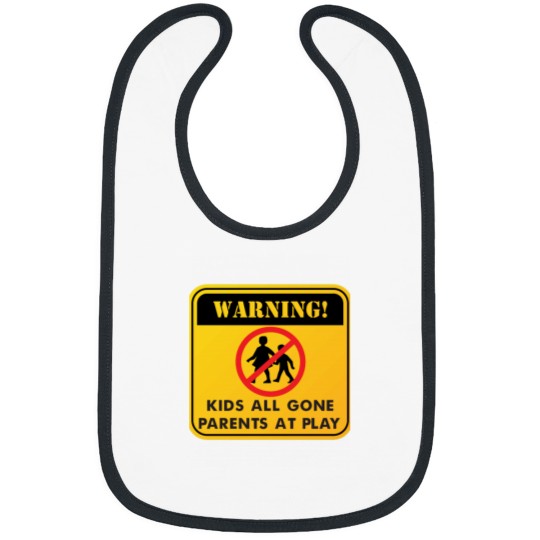 Discover Warning Kids All Gone Parents At Play - Empty Nester Couple Bibs