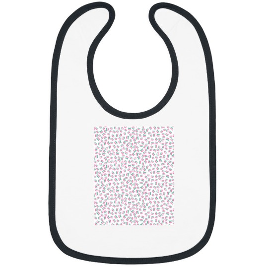 Discover 80'S Feel Pattern Pink And Green 2 Bibs