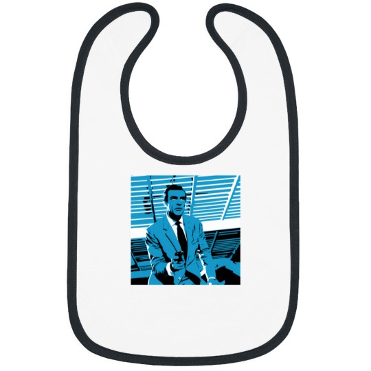 Discover Secret Agent  Sixties Illustration Mi6 British Spy Bibs