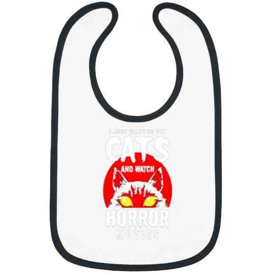 Discover Cats And Horror Movies Bibs