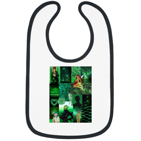Discover Green Collage Active Bib - Cute Baby Accessory