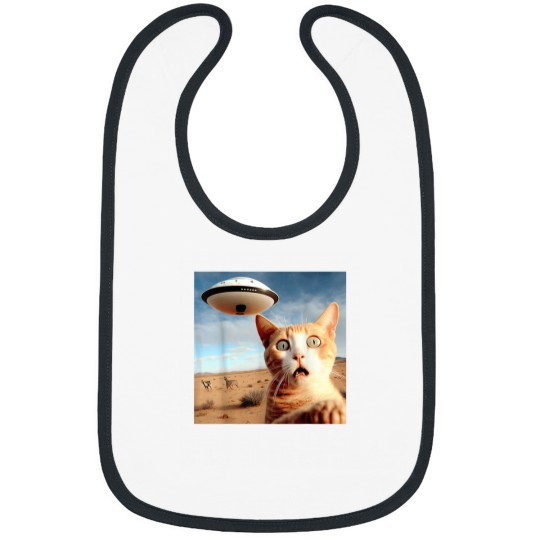 Discover Alien UFO Funny Cat Bibs