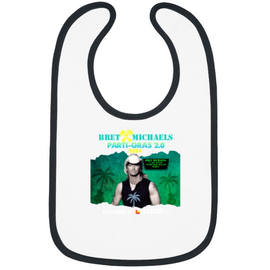Discover New Popular!!! Bret Michaels Tour 2024 Gift For Fan Bibs