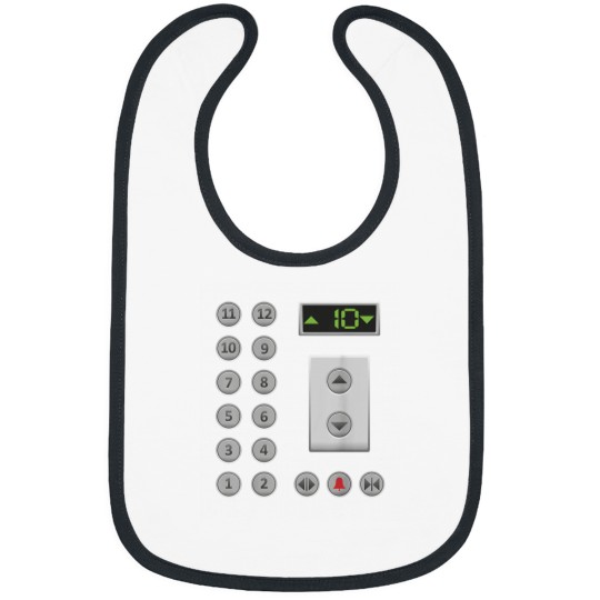 Discover Elevator Buttons Funny Elevator Bibs