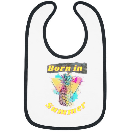Discover Born in summer funny Summer Vacation Loading Bibs