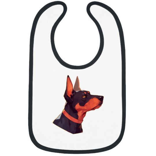 Discover Aesthetic Doberman Art Bib