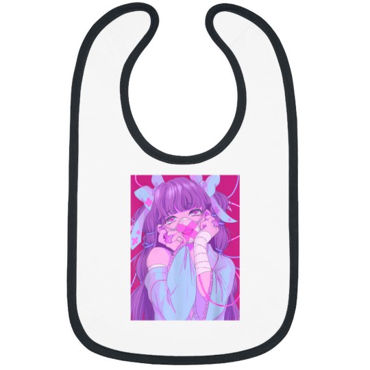 Discover Pastel Goth Yami Kawaii Menhera Waifu Anime Girl Bibs