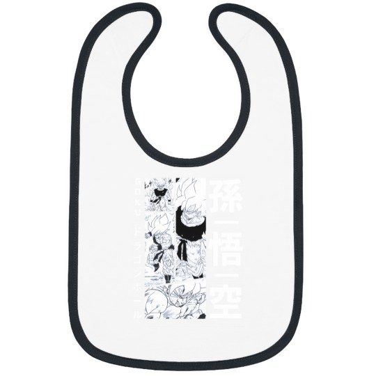Discover Dragon Ball Zsuper Super Saiyan Goku Manga Artwork V2 1 Bibs