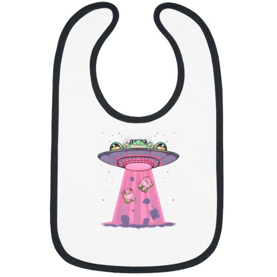 Discover Pastel Goth Kawaii Frogs Beamed By Ufo Aliens Frog Bibs