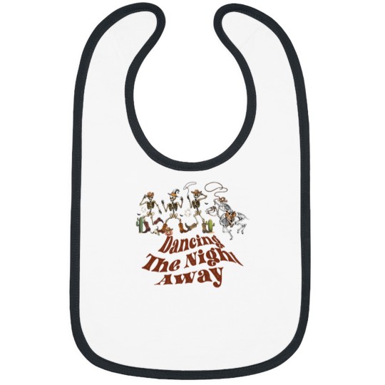 Discover Dancing The Night Away Cowboy Skeletons Sweatshirt Dancing Skeletons Sweatshirt Halloween Crewneck Spooky Season By Damm Creative 3617 Bibs