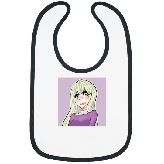 Discover Pastel Green Anime Girl Bibs
