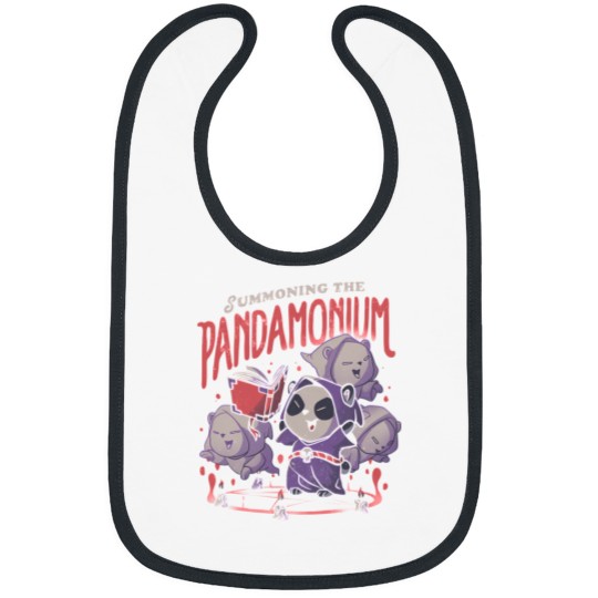 Discover Panda TShirtsummoning The Pandamonium  Cute Funny Evil Creepy Panda Gift Bibs