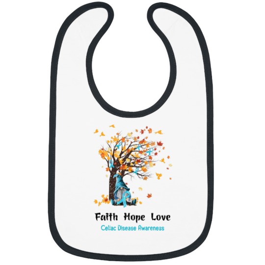 Discover Celiac Disease Awareness Faith Hope Love Bibs