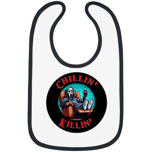 Discover Chillin' Killin'  Ghostface Scream Bibs