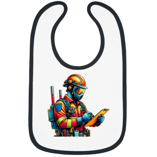 Discover Colorful Illustration Of An Occupational Safety Specialist In Action From Rafal Markowski Training Center 1256 Bibs
