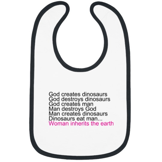 Discover Woman Inherits The Earth Bibs