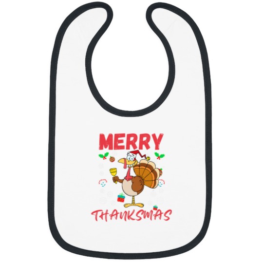 Discover Merry Thanksmas Funny Thanksgiving and Christmas 2024 Combo Bibs