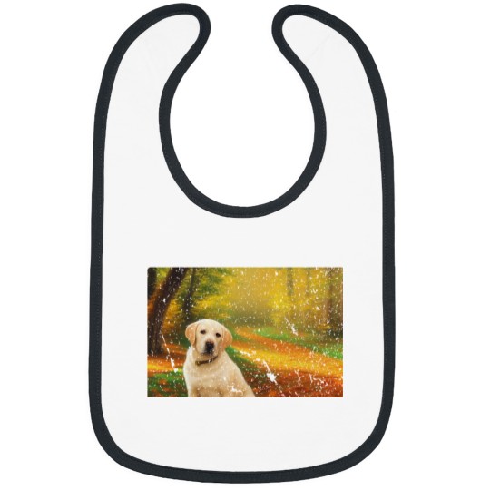 Discover Yellow Lab in the Park During Autumn Bibs