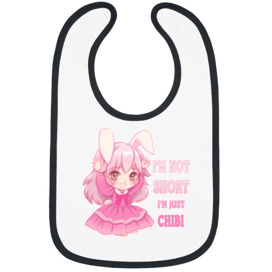 Discover Anime Funny I'M Not Short Chibi Otaku Kawaii Gift 3 Bibs