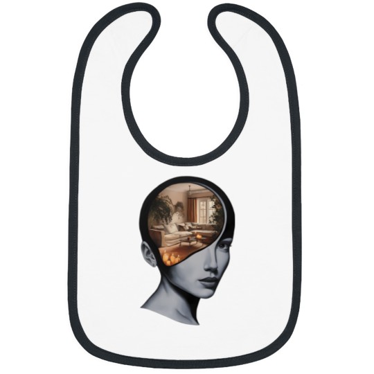 Discover Woman Thinking About Home Bibs