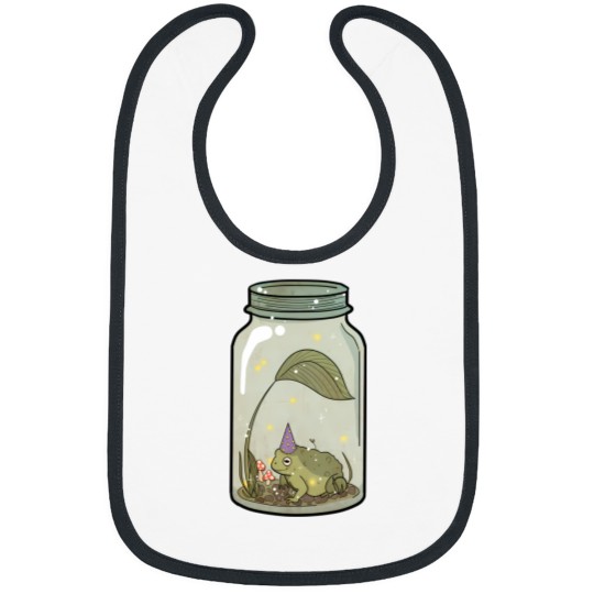 Discover Wizard Frog In Mason Jar Bibs