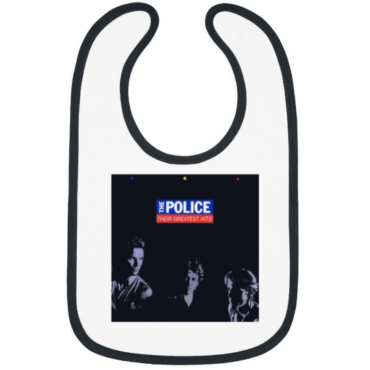 Discover Thé Pólicé Their Greatest Hits Album Cover  .png Bibs