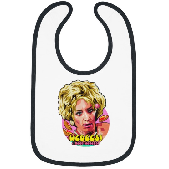 Discover WEDGES! I Need Wedges! Sticker Bibs